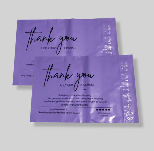 Contoh hasil Polymailer custom, foto produksi 10